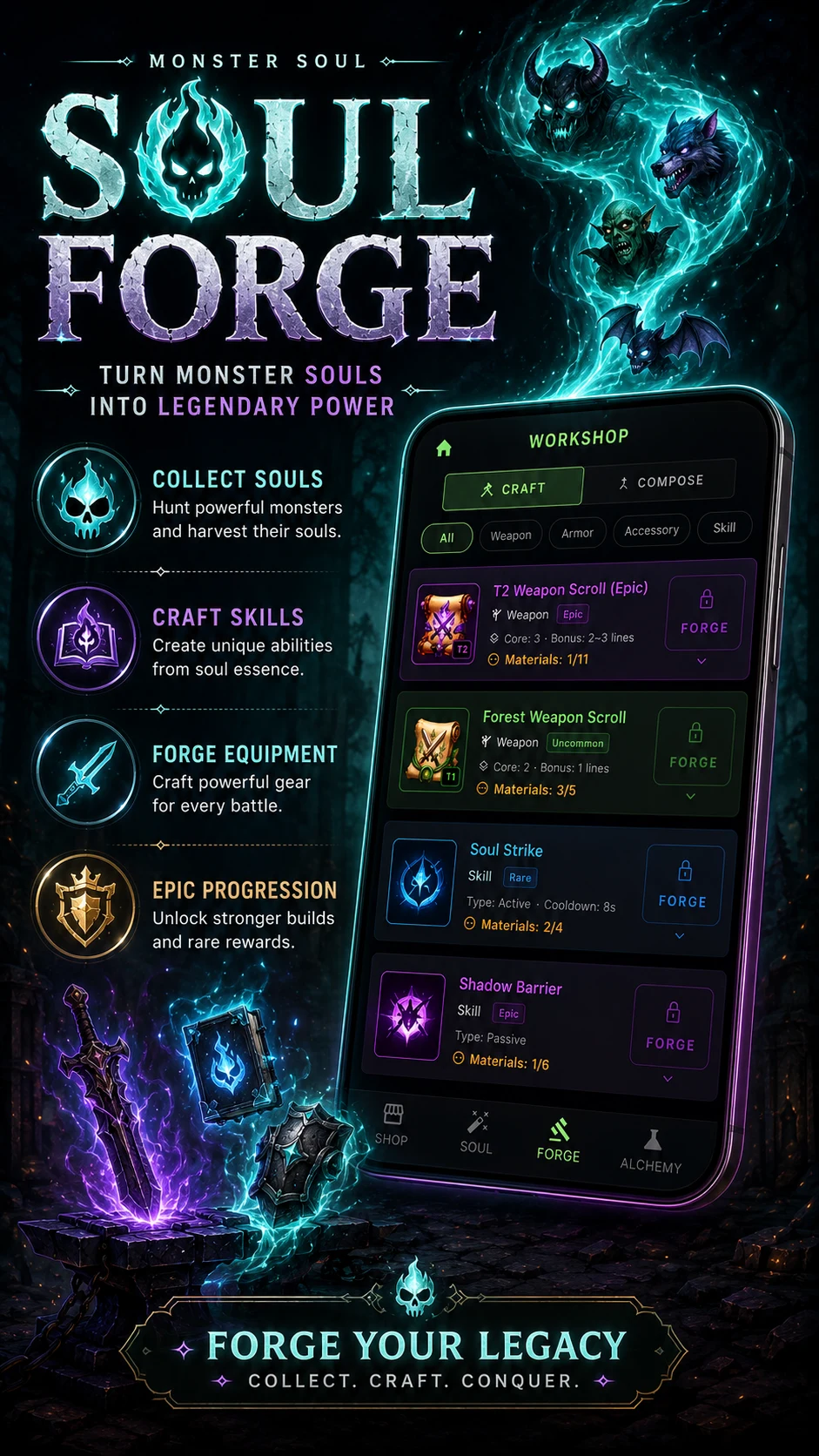 Monster Soul: Idle RPG screenshot
